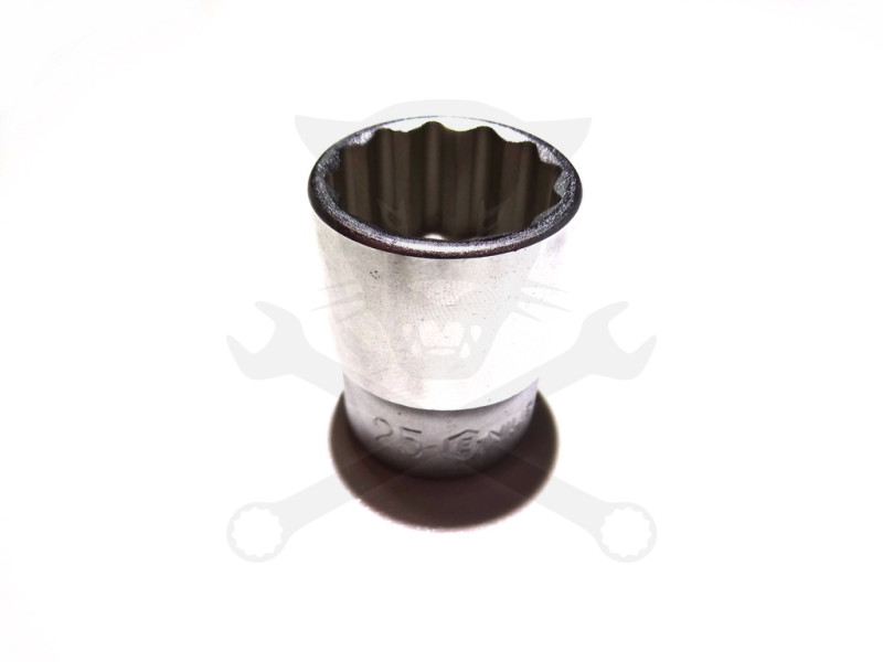 Dugókulcs - crowafej 1/2" 12 szög normál 25 mm Genius