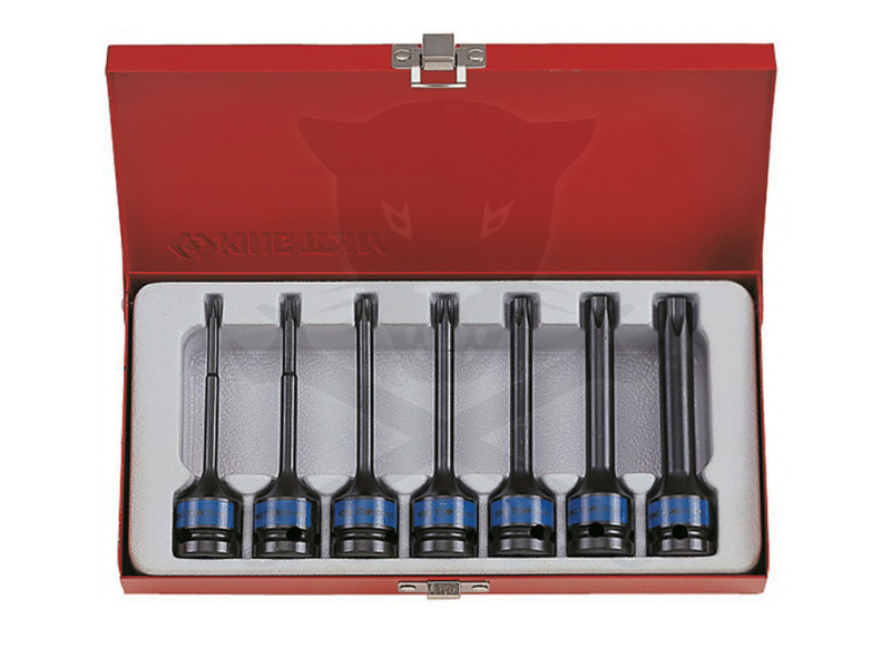 Légkulcsfej készlet 1/2" torx 7 db-os KingTony