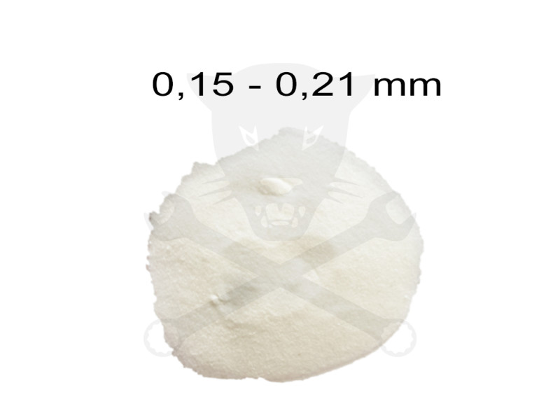 Szóróanyag elektrokorund fehér EK 80 = 0.15 - 0.21 mm -25 kg