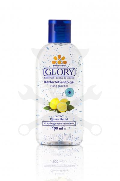 Kézfertőtlenítő gél - antibakteriális - 100 ml - Glory Citrom