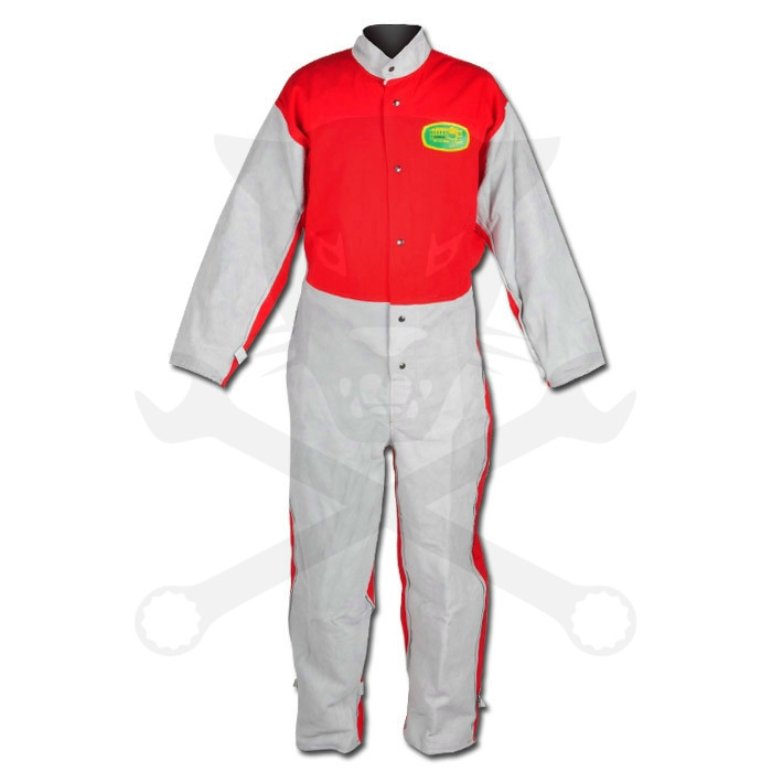 Homokfúvó géphez védőruha - Overall 54-es - Bőr+Szövet - Clemco