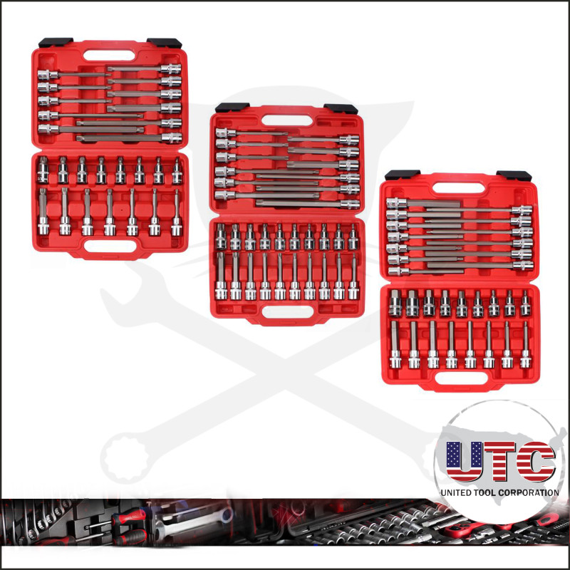 Rátűzőkulcs - crowa+bit készlet 1/2" hex-torx-XZN 88r.
