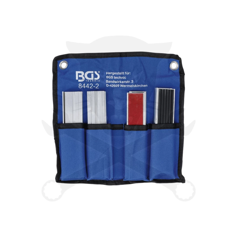 Satuhoz lágy-pofa 150 mm-es betét készlet 8 db-os - mágneses kivitel -BGS