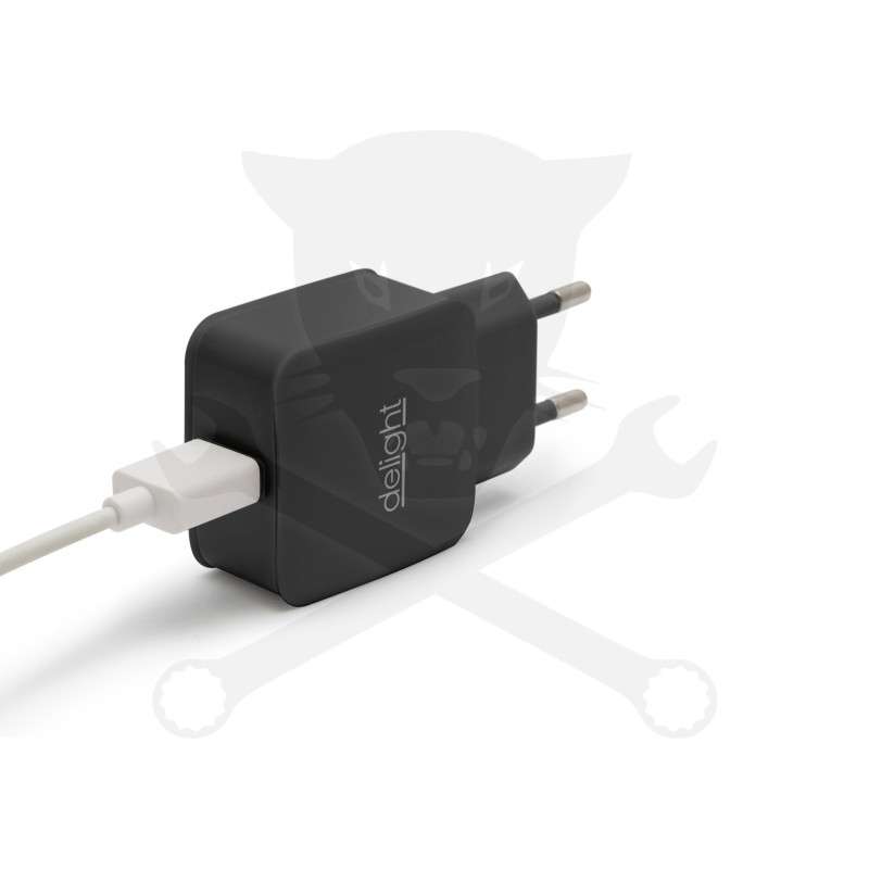 Hálózati USB töltő adapter 230V - 5V 1.2A szabvány USB kábelhez