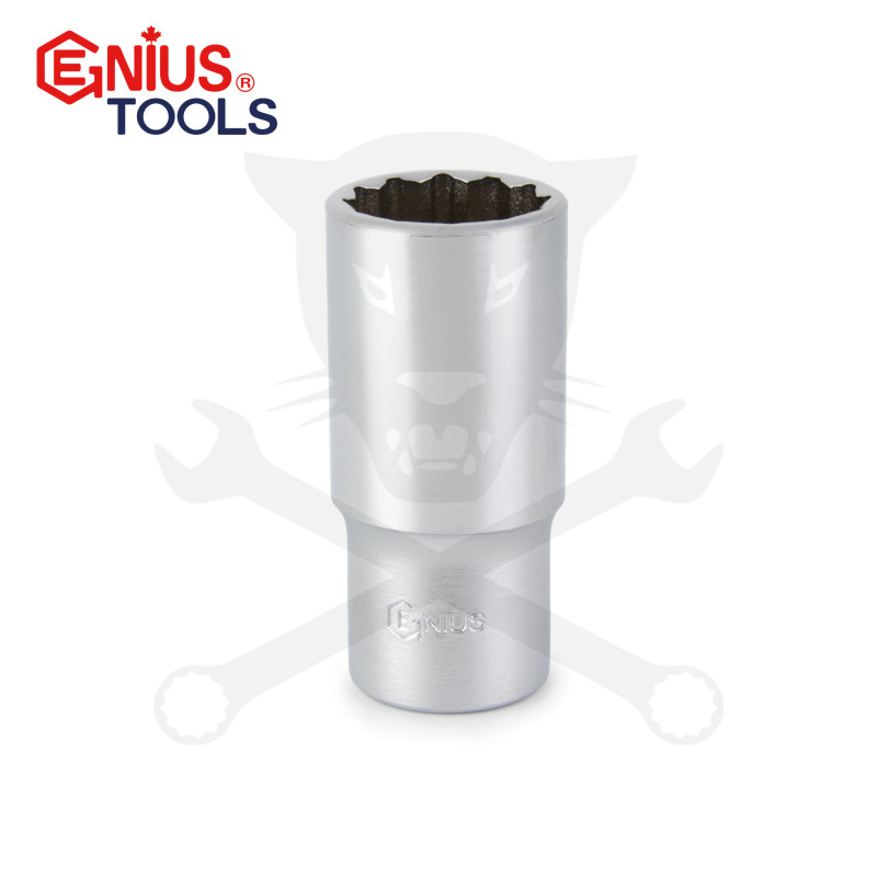 Dugókulcs - crowafej 3/8" 12 lap hosszú 16 mm Genius