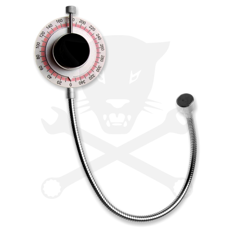 Szögmérő nyomatékkulcshoz - mágneses, flexibilis karral 3/4" BGS