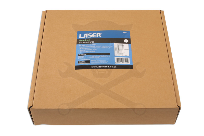 Légkulcsfej 1" 6 lapú normál 160 mm-es Renault tengelyanyához