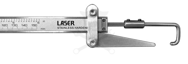 Féktárcsa vastagság méréshez adapter készlet normál tolómérőhöz