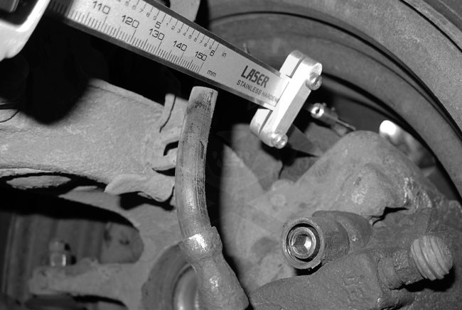 Féktárcsa vastagság méréshez adapter készlet normál tolómérőhöz