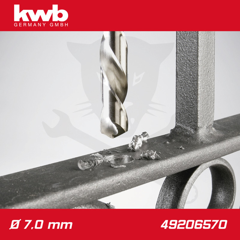 Csigafúró 7,0 mm HSS-G DIN 338 Silver Star, profi - KWB