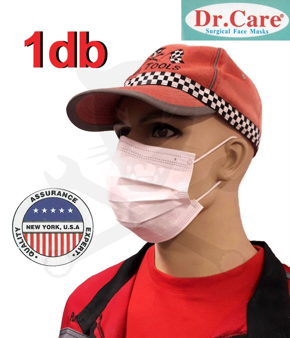 Arcmaszk - EÜ - orvosi szájmaszk 3 rétegű -1 db - Dr.Care - USA - RAKTÁRON !!!