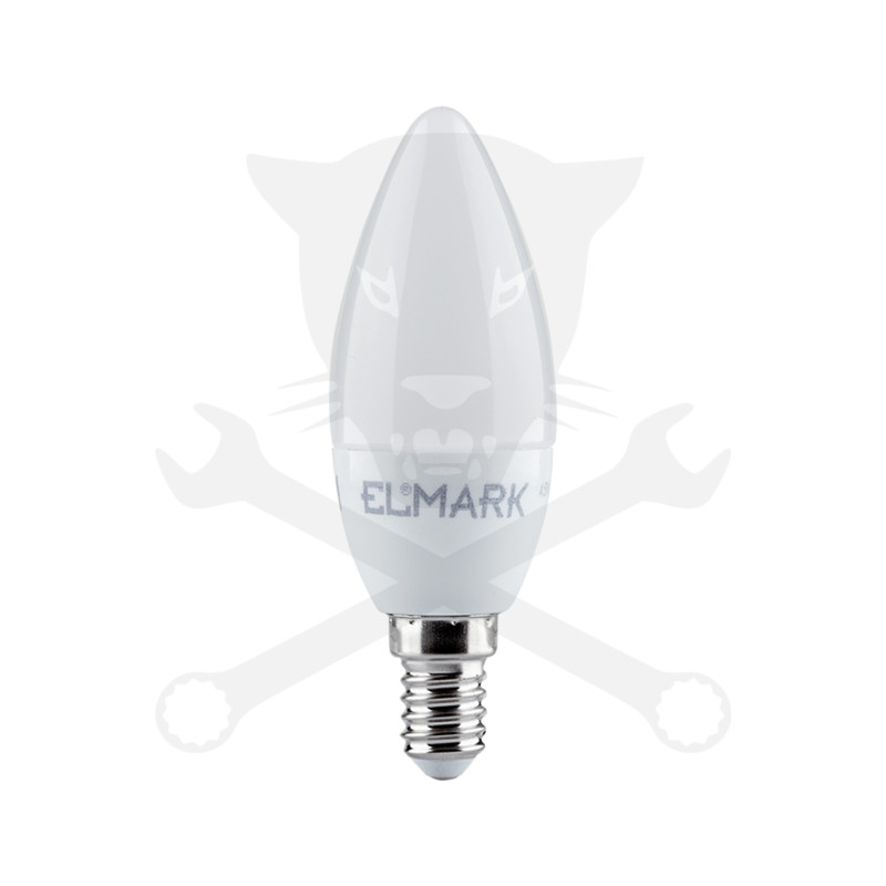 Izzó LED gyertya 8 W hideg fehér, matt 100/37 mm E14 ELMARK