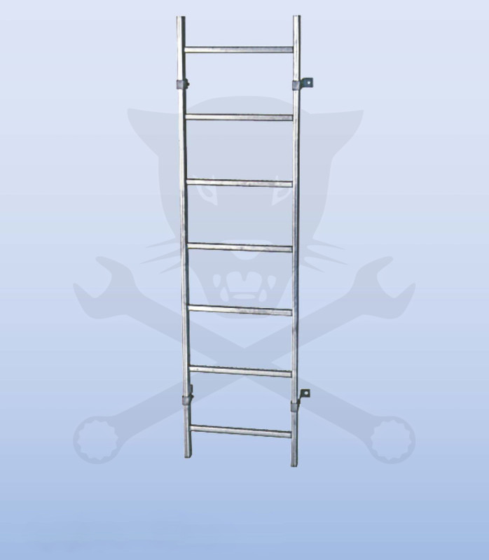 Aknalétra ACÉL létrafokos - 400 mm - 1x13 fokos - Krause STABILO