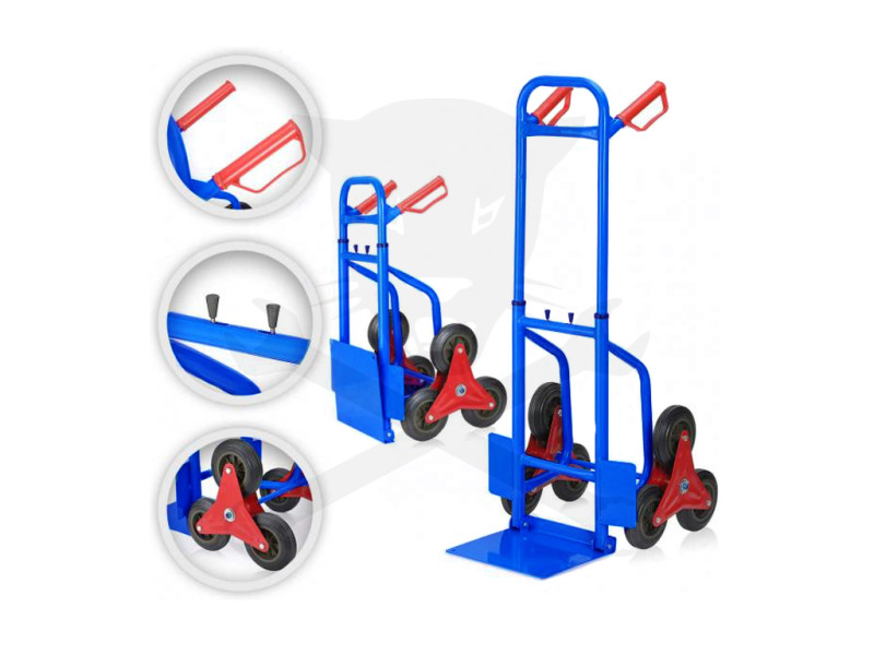 Molnárkocsi 250 kg terhelhetőséggel - lépcsőnjáró 6 kerék ÖSSZECSUK