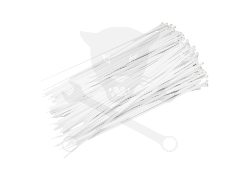 Kábelkötegelő 2,5x100 - Fehér - SMA