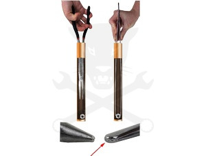 Csipesz 350 mm - extra nagy, erős-széles orrú pofa - rozsdamentes acél