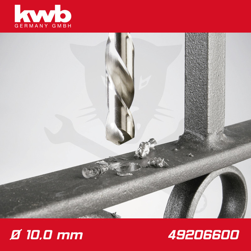 Csigafúró 10,0 mm HSS-G DIN 338 Silver Star, profi - KWB