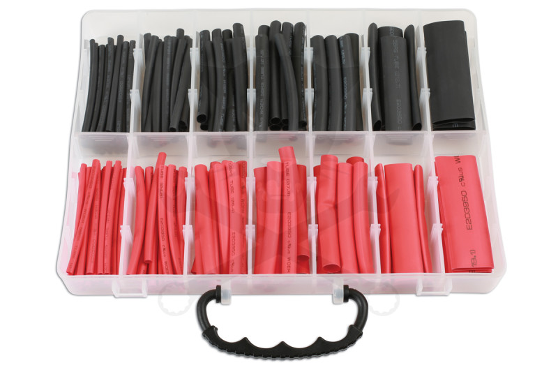 Hőzsugorcső 144 részes klt, duplafalas, fek-pir 3.2-12.7 mm - AT18 -