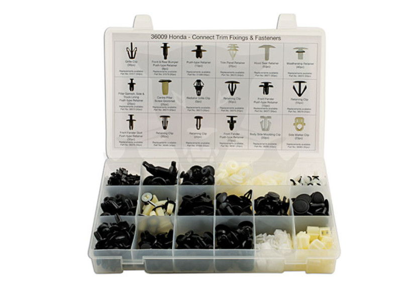 Műanyag patent készlet, válogatott, Honda gépk. - 418 db