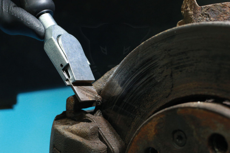 Féktárcsa váll eltávolító és külső perem tisztító készlet univerzális