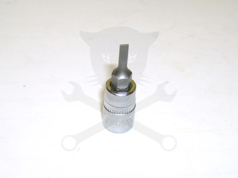 Rátűzőkulcs - crowa+bit 1/4" lapos 3 mm