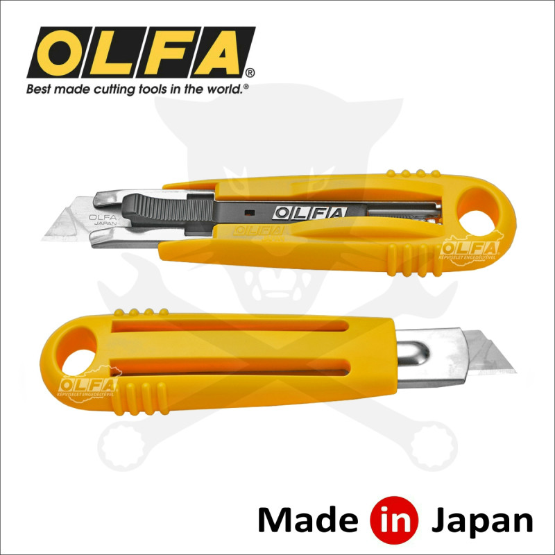 Vágókés OLFA biztonsági, rugós pengével 18 mm- standard (SK-4/24)