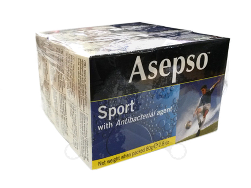 Szappan 3 db-os Asepso Sport ANTIBAKTERIÁLIS szappan 3x80 g