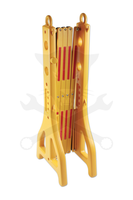 Kordon - műanyag összecsukható biztonsági akadály - Hybrid