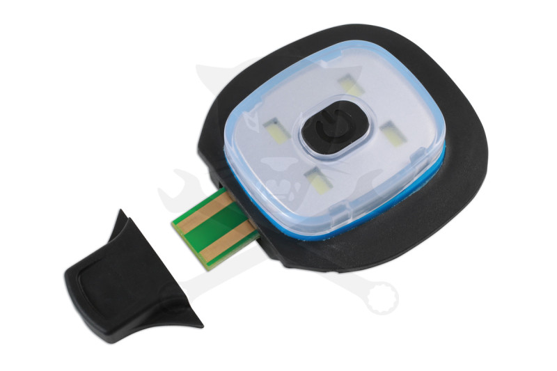 Sapka kötött téli Laser Tools Racing + AKKUS Ledes lámpával TS20