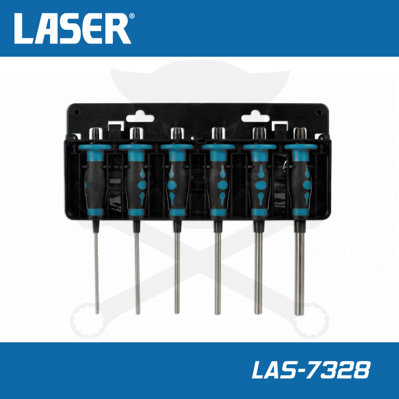 Kiütő készlet 6 db-os 3-10 mm - extra hosszú - 205 mm -AT18