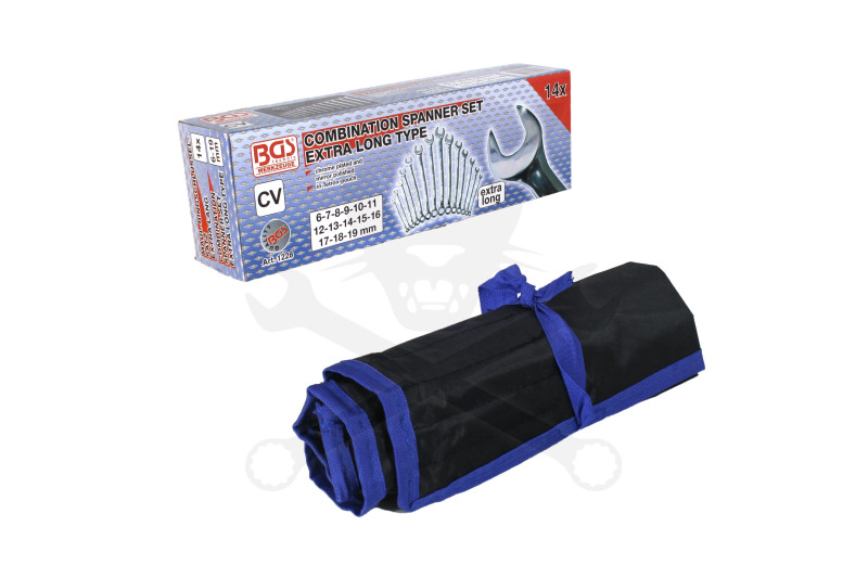 Csillag-villáskulcs készlet 14 db-os 6-19 mm extra hosszú kivitel