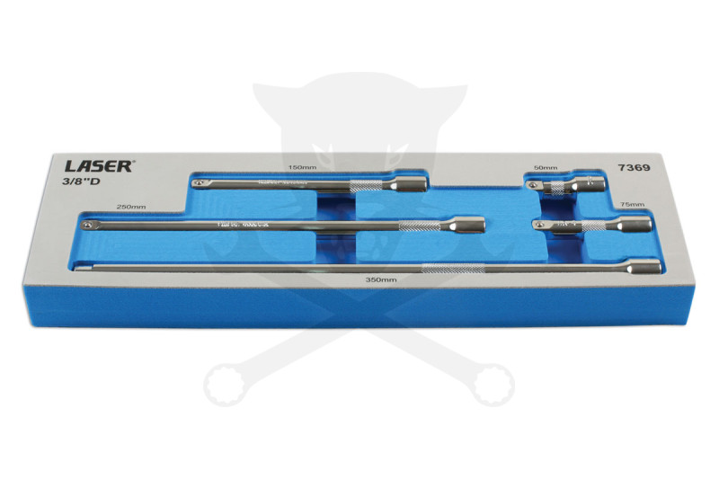 Toldószár készlet 3/8" - 5 db-os 50-75-150-250-350 mm - Tálcás