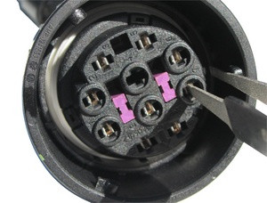 Kábelcsatlakozó gyémánt-tisztító 3 db-os csipesz készlet apa sarukhoz