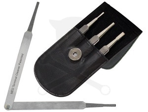 Kábelcsatlakozó gyémánt-tisztító 3 db-os csipesz készlet apa sarukhoz