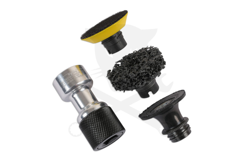 Légkulcs adapter készlet Csiszoló fejekkel kompletten 4 db-os - Laser