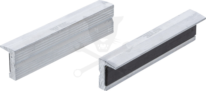 Satuhoz lágy-pofa 125 mm-es betét nélkül 2 db-os - mágneses kivitel BGS