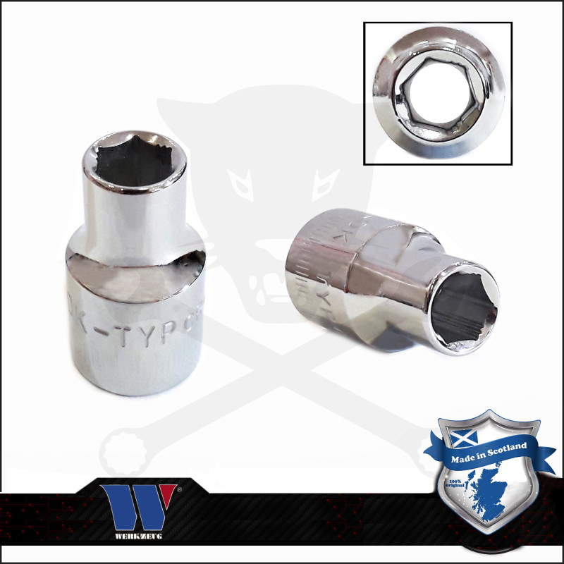 Lok-Typ Dugókulcs - crowafej 3/8" 10 mm 6 lap alacsony - Welzh