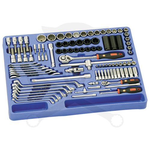 Tálcás Genius szerszám készlet 1/2"-1/4" 98 db-os Genius - 1/1