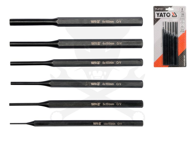 Csapkiütő készlet 6 db-os 150 mm - Yato