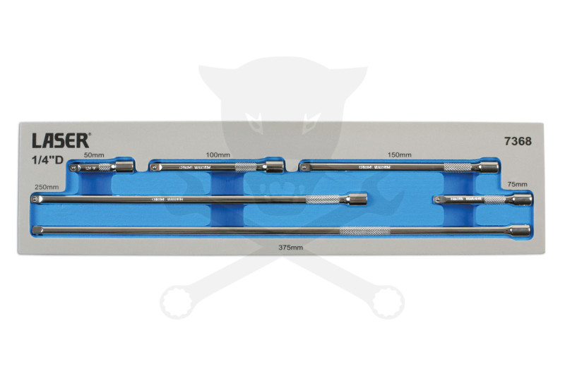 Toldószár készlet 1/4" - 6 db-os 50-75-100-150-250-375 mm -Tálcás-AT18