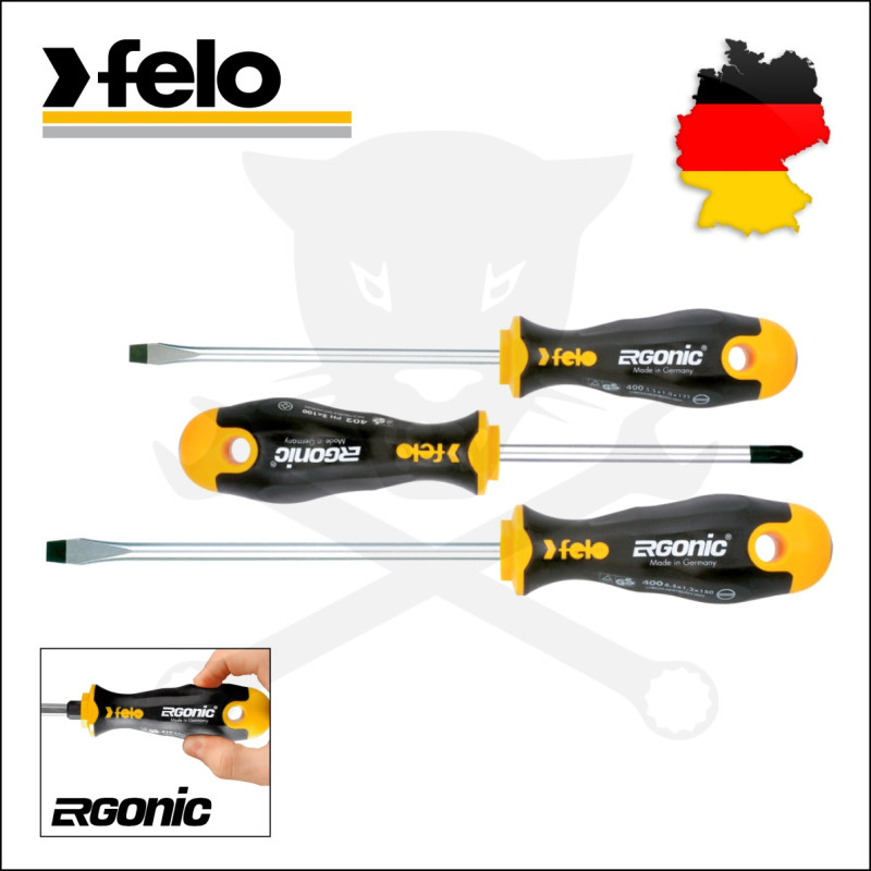 Csavarhúzó készlet, zselés markolat SL és PH - Felo