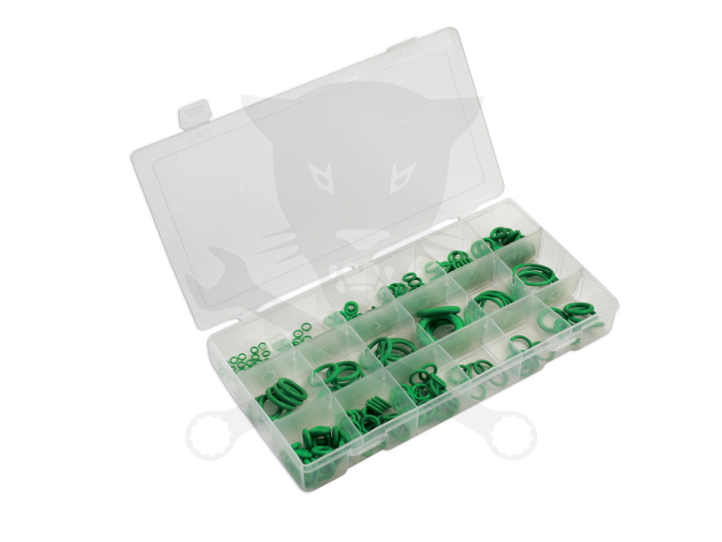 "O" gyűrű készlet légkondihoz "zöld" HNBR 225 részes - klímatech.