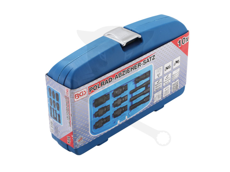 Motorkerékpár lendkerék lehúzó készlet 10 db-os 15 féle méret M14-M28