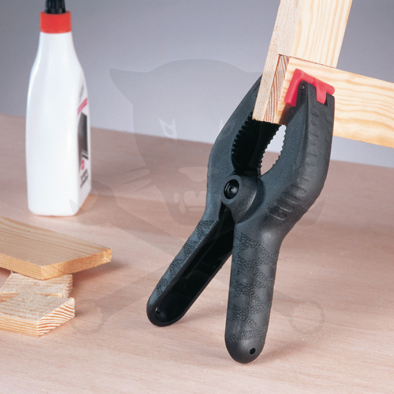 Rugós bilincs, műanyag 100 mm 2db-os