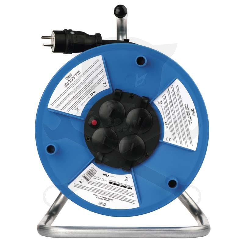 Kábeldob 25 m - IP44 gumi kábel 3 x 2,5 mm2 - 3680W