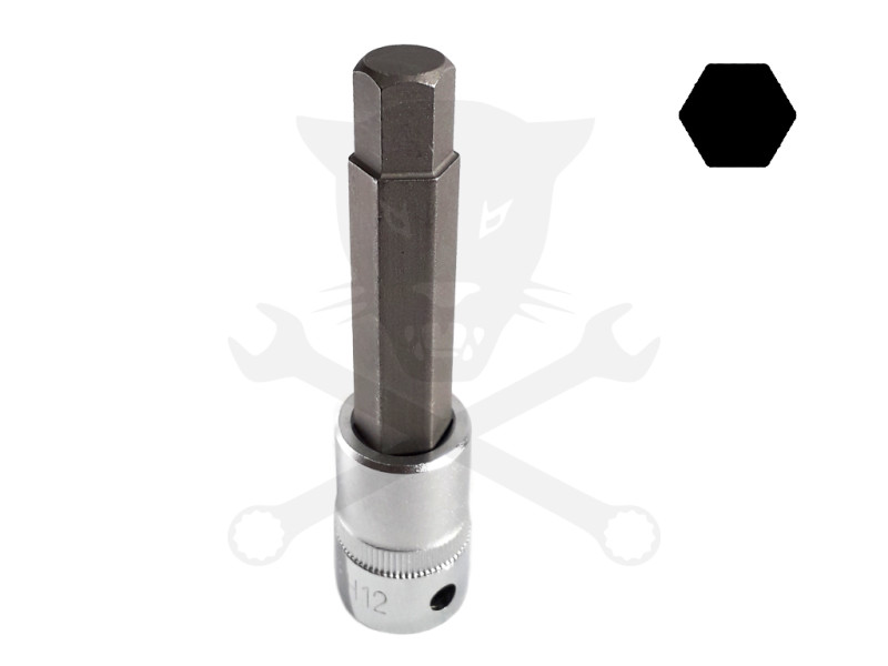 Rátűzőkulcs - crowa+bit 1/2" imbusz 12 mm, hosszú