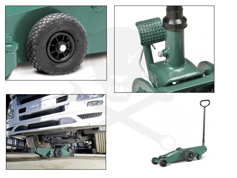 Emelő padló extra nagy 10 tonnás krokodil - alacsony 165-580 mm - Compac