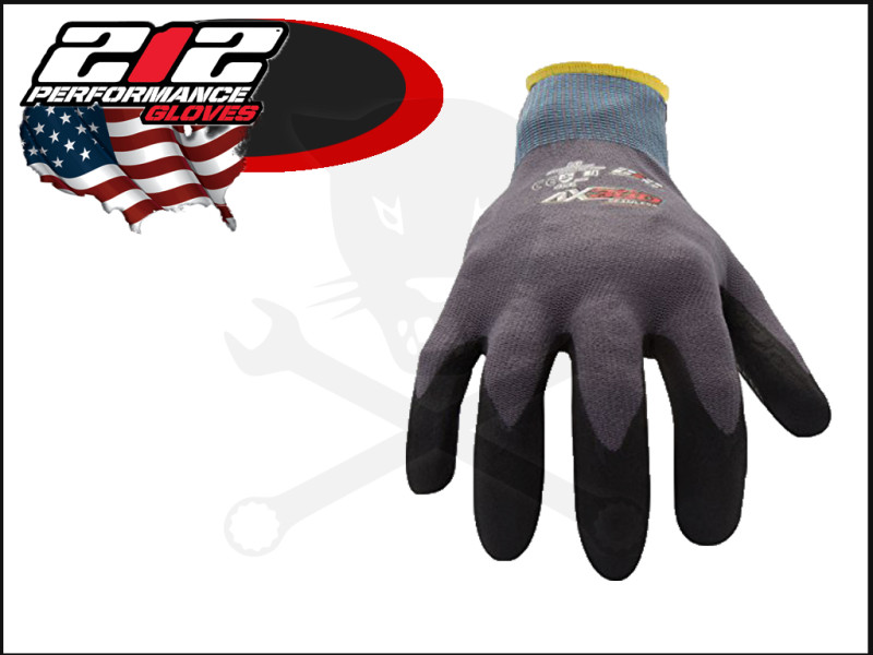 Kesztyű Hubitools mártott hab-nitril DOTTED GRIP-USA "kopásálló" L-es