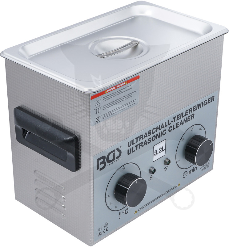Ultrahangos tisztító berendezés 3,2 liter 120W + fűtés 100W - BGS