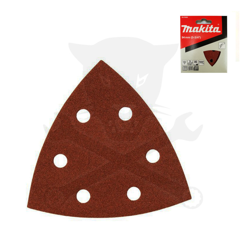 Multigéphez csiszolópapír 93x93 mm K 80 6 lyukú 10 db -Makita